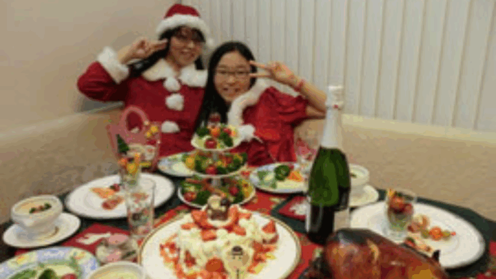 手作りのクリスマスディナー