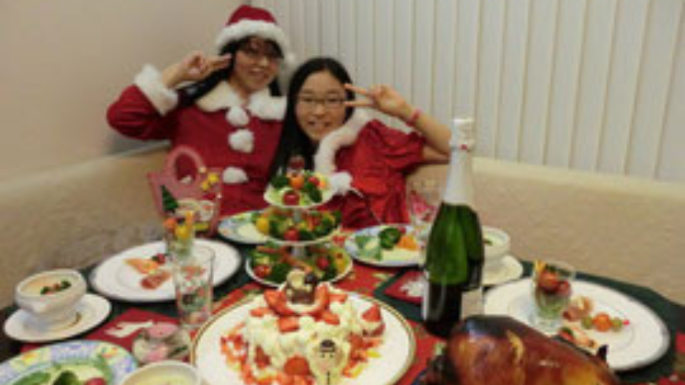 手作りのクリスマスディナー